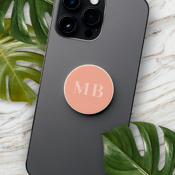 Summer Coral Red Peach Orange Colored Popsocket by All_In_Cute_Fun at Zazzle