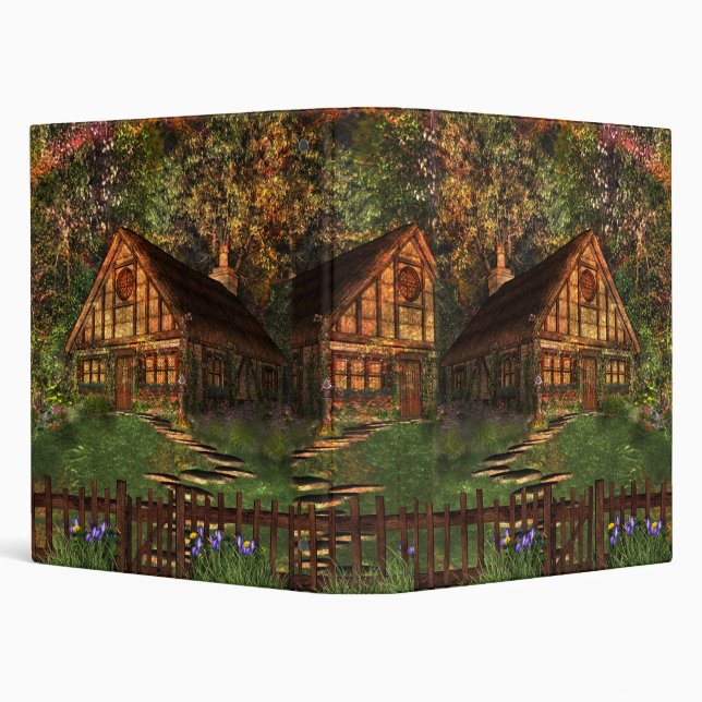 Summer Cottage 3 Ring Binder (Background)