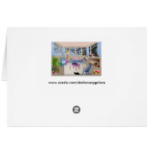 summer cottage greeting card (Back Horizontal)