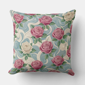 Summer cottage roses style Design cushion Pillow