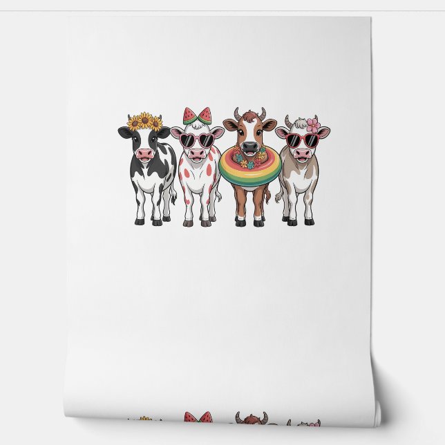 Summer Cows PNG, Beach Farm Wallpaper (Unrolling)