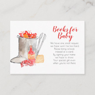 Summer crawfish boil books for baby card