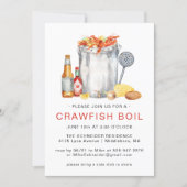 Summer Crawfish Boil | Low Country Boil Cookout Invitation (Front)