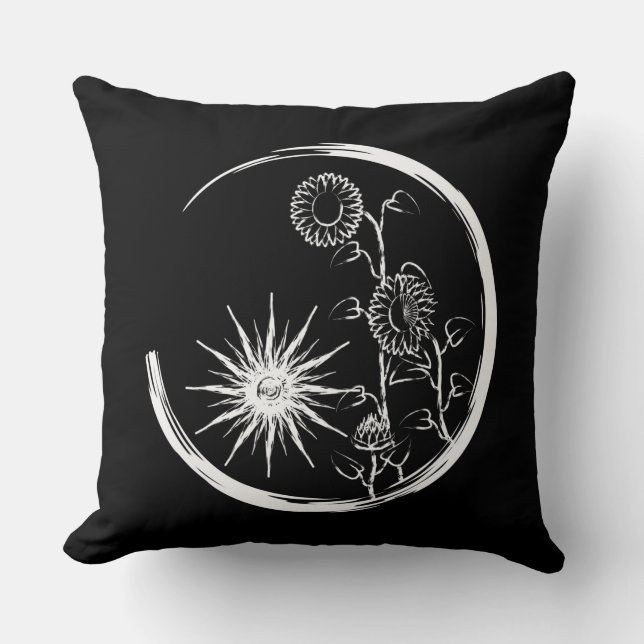 Summer Crest Throw Pillow (Front)