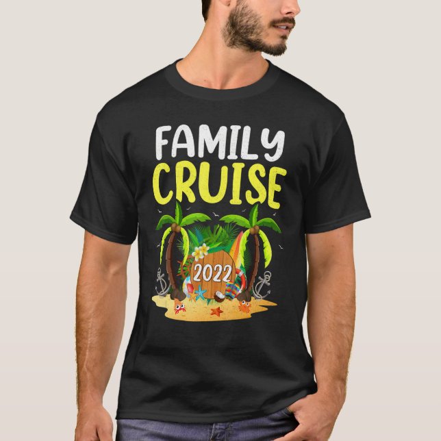 Summer Cruise Ship Trip Palm Tree Family Cruise 20 T-Shirt (Front)