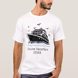 Summer Cruise Vacation White Personalize T-Shirt