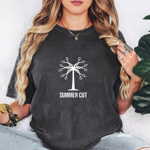 Summer Cut Scissors Tree Hair Salon Barber T-Shirt