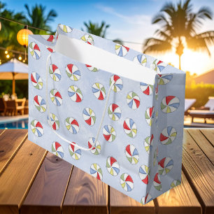 Summer Cute Beach Balls Pattern Large Gift Bag