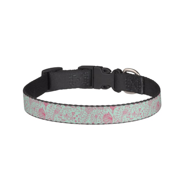 Summer cute floral pattern pet collar (Front)