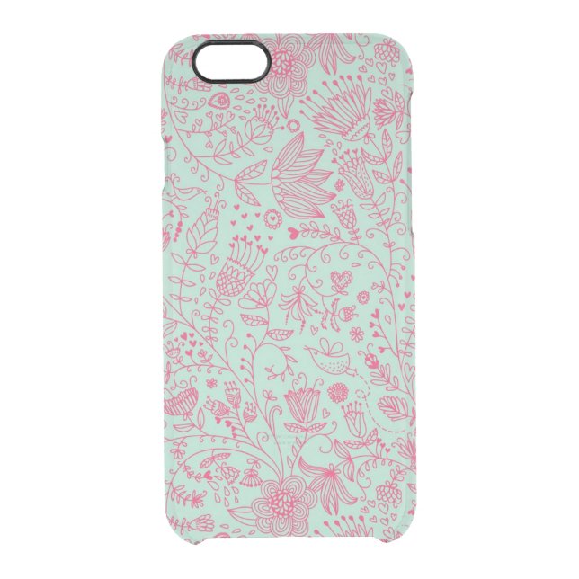Summer cute floral pattern uncommon iPhone case (Back)