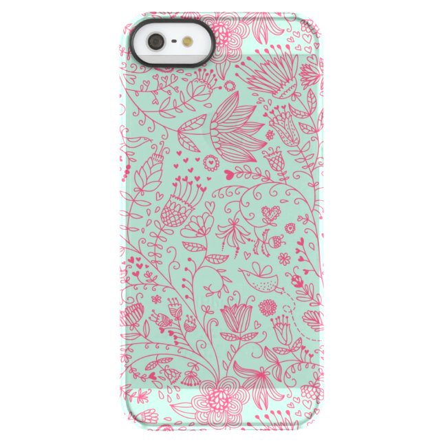 Summer cute floral pattern uncommon iPhone case (Back)