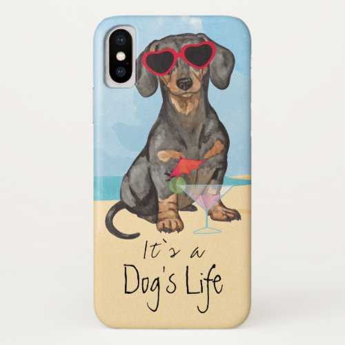 Summer Dachshund iPhone XS Case