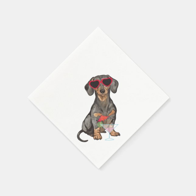 Summer Dachshund Napkins (Corner)