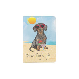 Summer Dachshund Passport Holder