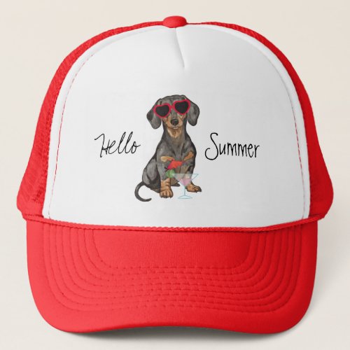 Summer Dachshund Trucker Hat