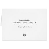 Summer Dahlia (Back Horizontal)