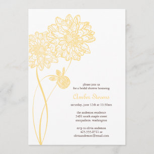 Summer Dahlias Shower/Party Invitation