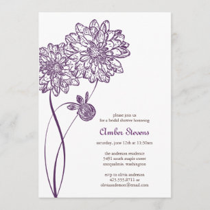 Summer Dahlias Shower/Party Invitation