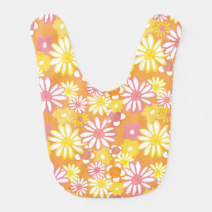 Summer Daisies Baby Bib