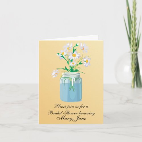 Summer Daisies Bridal Shower Card