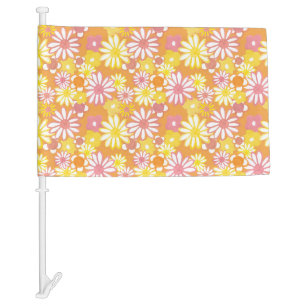 Summer Daisies Car Flag