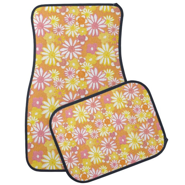 Summer Daisies Car Mats (Set)