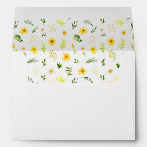 Summer Daisies Floral Envelope