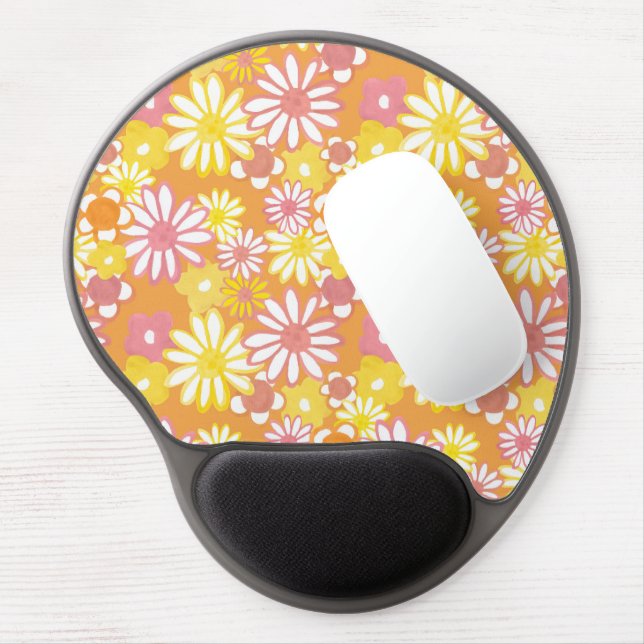 Summer Daisies Gel Mouse Pad (Left Side)
