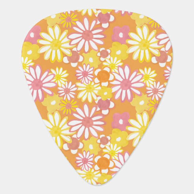 Summer Daisies Guitar Picks (Front)