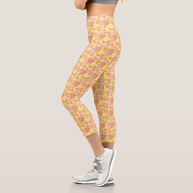 Summer Daisies Leggings #2 (Left)