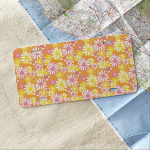 Summer Daisies License Plate #2