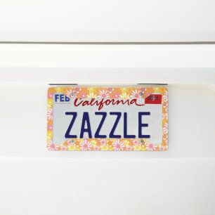 Summer Daisies License Plate Frame