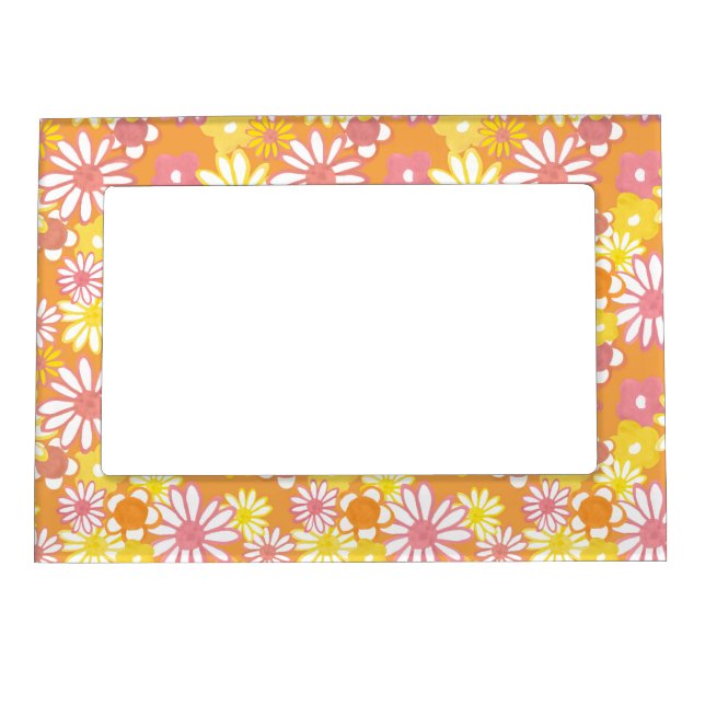Summer Daisies Magnetic Picture Frame (Front)