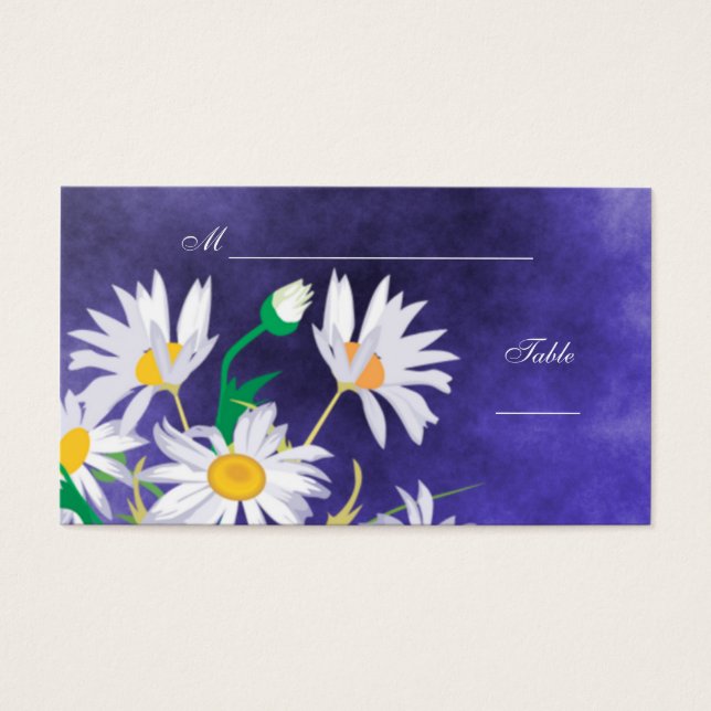 Summer Daisies Place Cards Business Card (Front)
