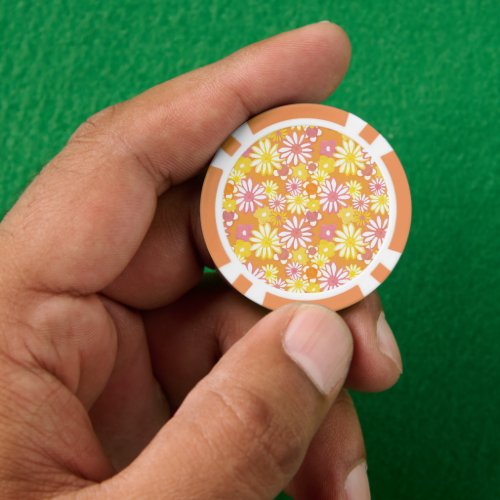 Summer Daisies Poker Chips