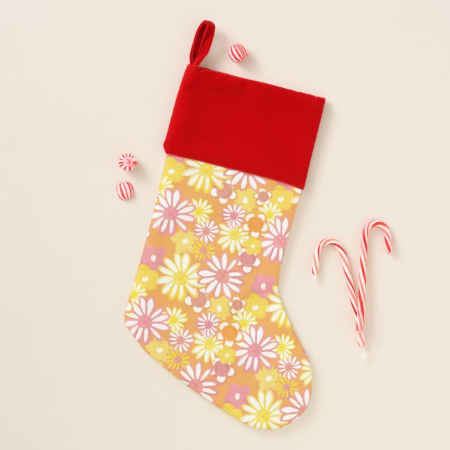 Summer Daisies Stocking #2 (Front)