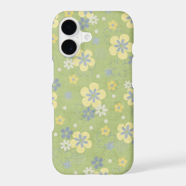 summer daisy floral pattern iphone case (Back)