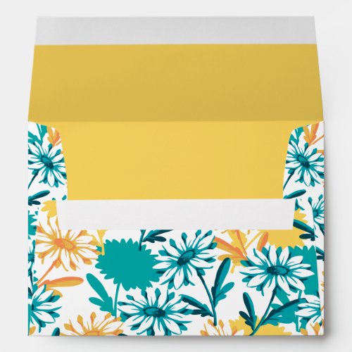 Summer Daisy Flower Garden Envelope