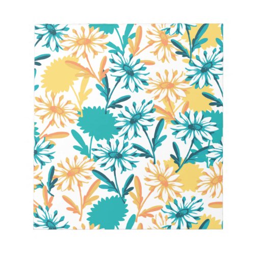 Summer Daisy Flower Garden Notepad