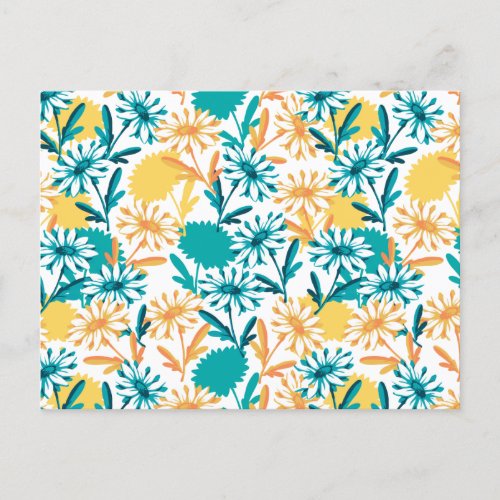 Summer Daisy Flower Garden Postcard