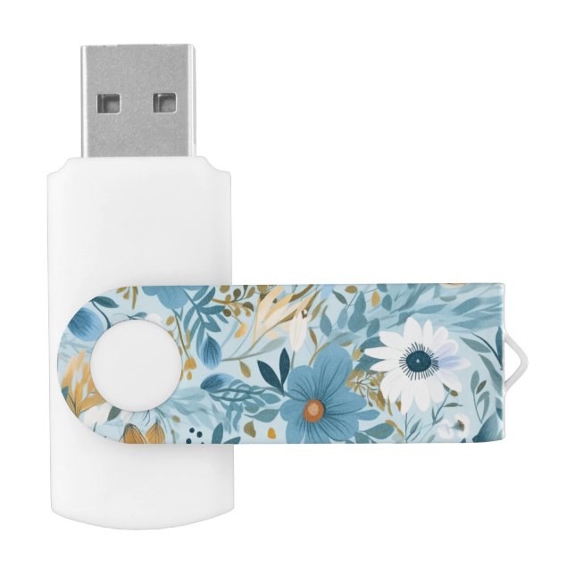 Summer Daisy Meadow Design Flash Drive (Opened)