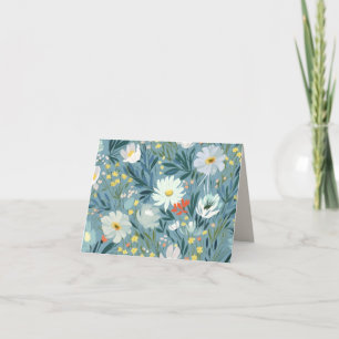 Summer Daisy Meadow Letterpress Thank You Card