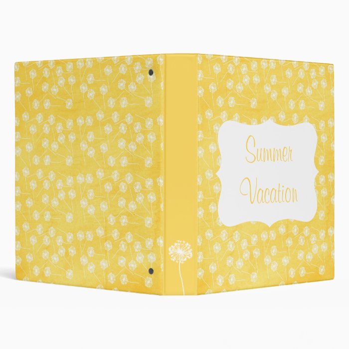 Summer Dandelion Album Vinyl Binders