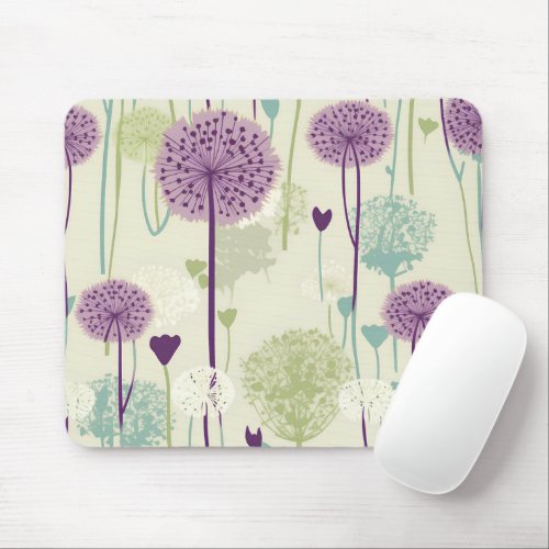 Summer Dandelion Design Mouse Pad