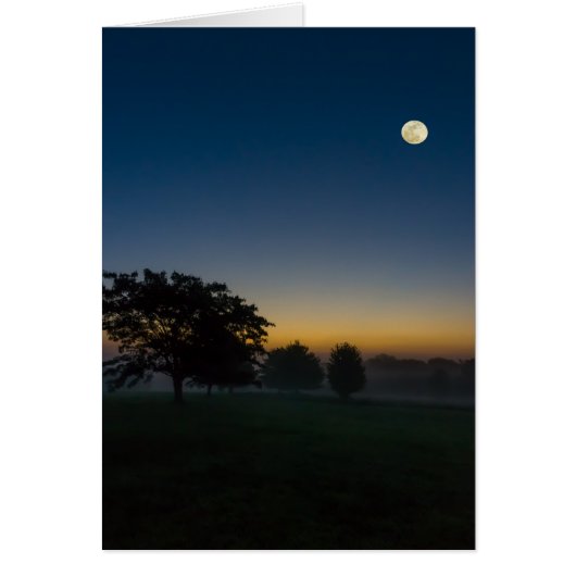 Summer Dawn With Moon Cards (Front)