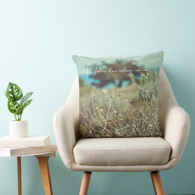 Summer Day at the Coast Throw Pillow (Chair)