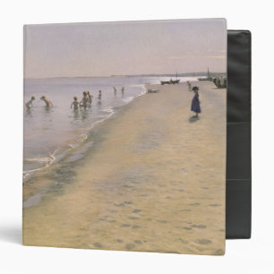 Summer Day at the South Beach of Skagen, 1884 3 Ring Binder
