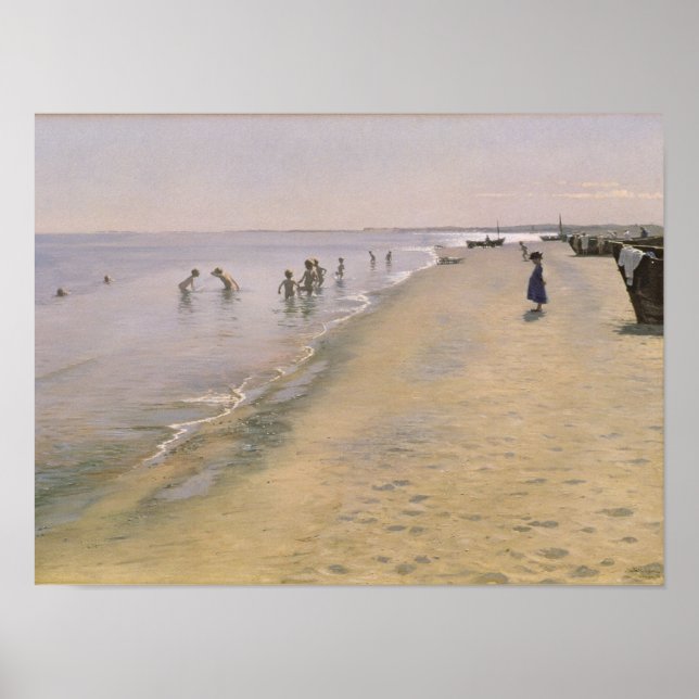 Summer Day at the South Beach of Skagen, 1884 Poster (Front)