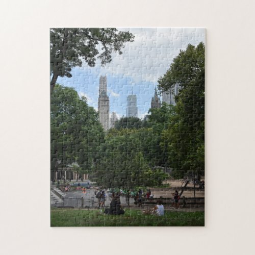 Summer Day in Central Park New York City NYC Photo Jigsaw Puzzle