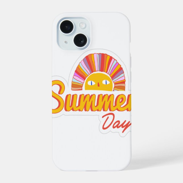 Summer day  iphone case (Back)